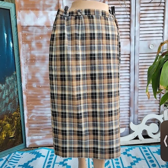 CORANIT PRET-A-PORTER vintage made in Germany plaid skirt, nova check vibes - Picture 1 of 7